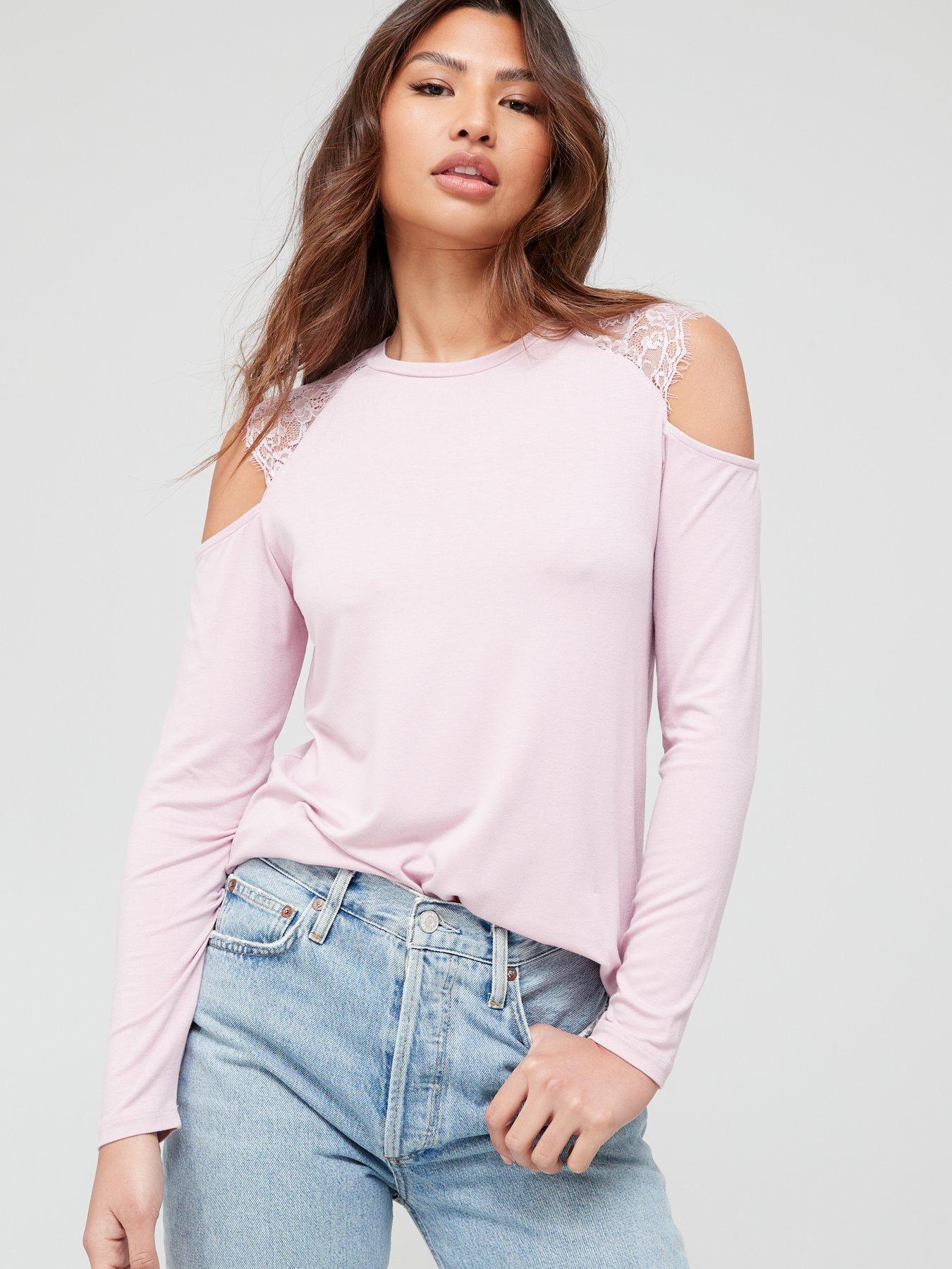 Details about   energie Womens Cold Shoulder long sleeve Basic T-Shirt